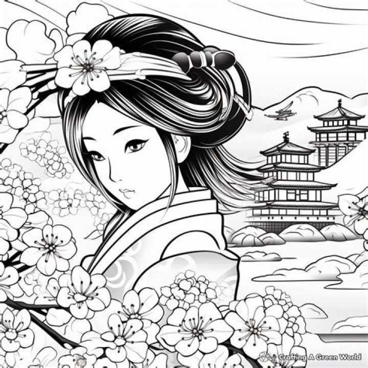Beautiful Japanese Coloring Book Review & Details: 128 Pages, New