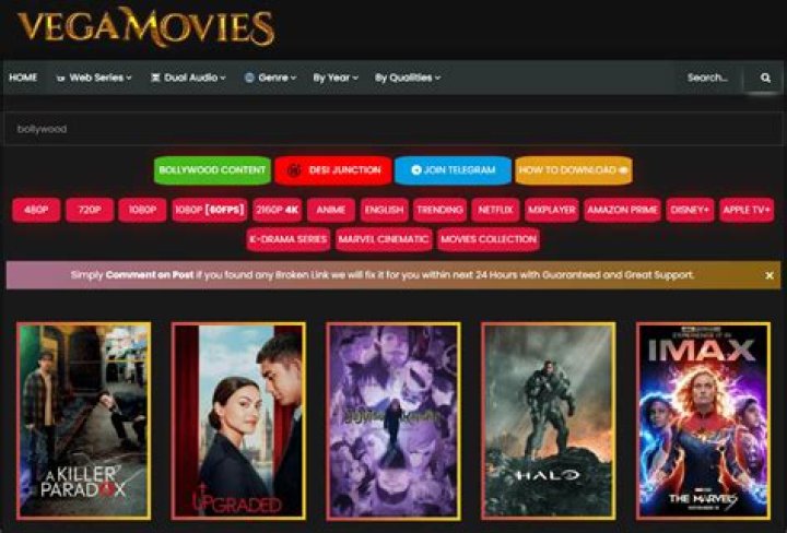 Best Vegamovies Alternatives in 2024: Stream Movies & TV Shows Legally