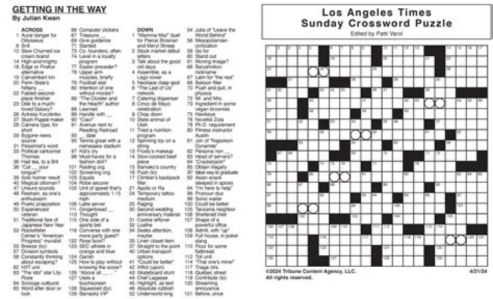 Discoveries Await In Long Winded LA Times Crossword Clues